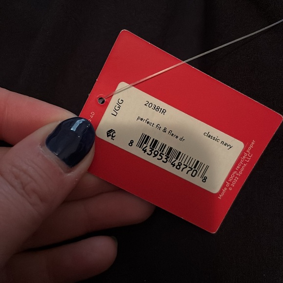 NWT Spanx Perfect Fit and Flare Dress in Navy - Picture 3 of 4